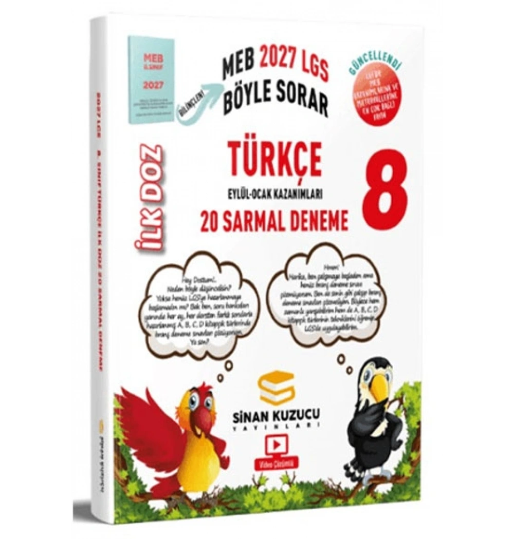8.Sınıf Türkçe 20 Sarmal Deneme 2027 Lgs Meb Böyle Sorar Sinan Kuzucu