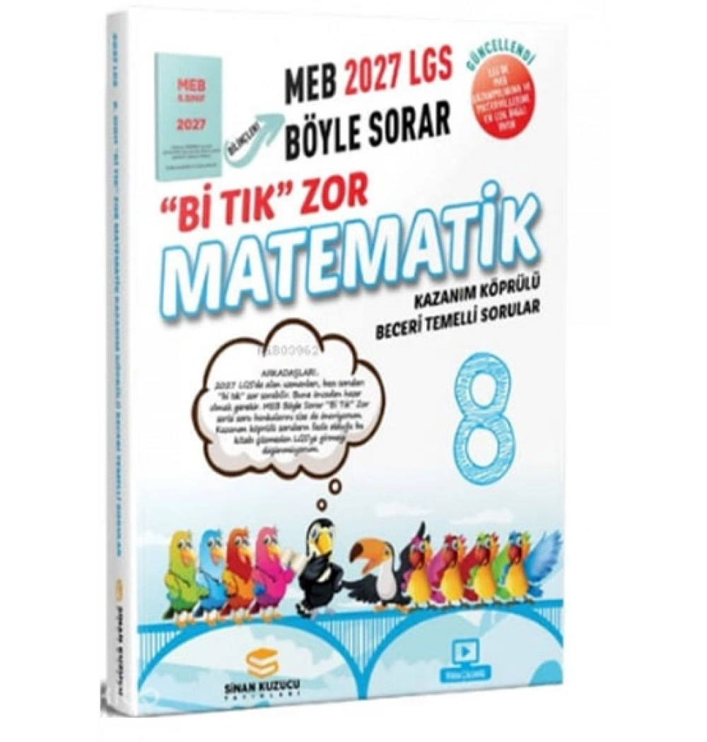 8.Sınıf Matematik Bi Tık Zor Soru Bankası 2027 Lgs Meb Böyle Sorar Sinan Kuzucu
