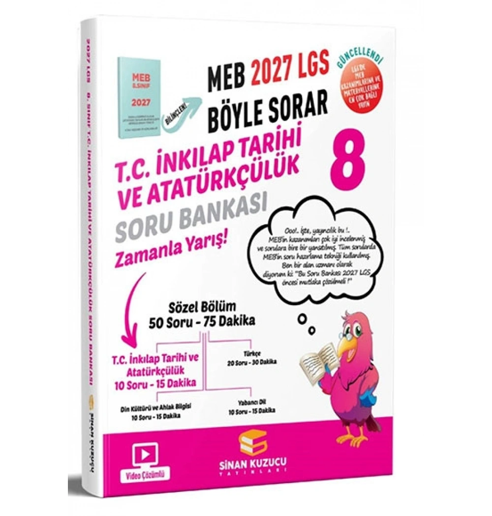 8.Sınıf İnkilap Tarihi Atatürkçülük Soru Bankası 2027 Lgs Meb Böyle Sorar Sinan Kuzucu