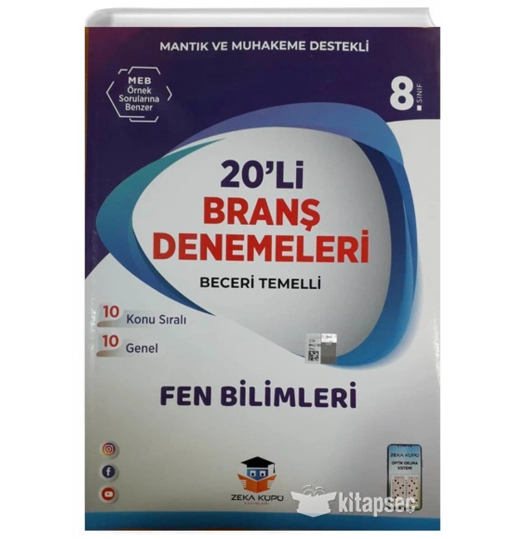 8.Sınıf Fen Bilimleri 20 Branş Denemesi Zeka Küpü