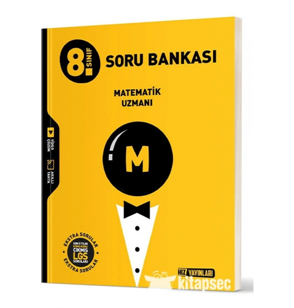 8.Sınıf Matematik Uzmanı Soru Bankası Hız Yayınları