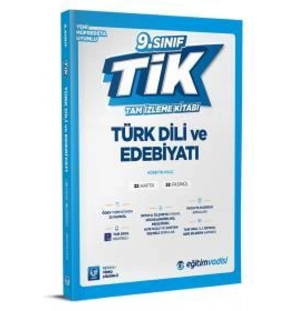 9.Sınıf Türk Dili Edebiyatı Tam İzleme Kitabı Eğitim Vadisi