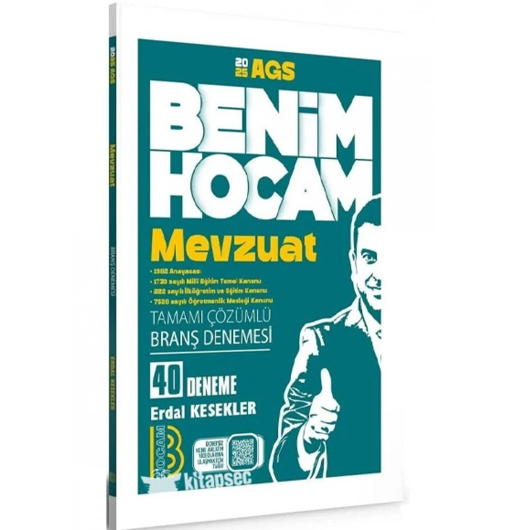 AGS MEVZUAT ÇÖZÜMLÜ 40 BRANŞ DENEMESİ BENİM HOCAM