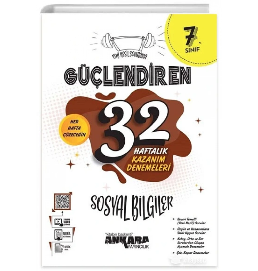 Ankara 7. Sınıf 32 Haftalik Sosyal Bilgiler Kazanim Denemeleri̇