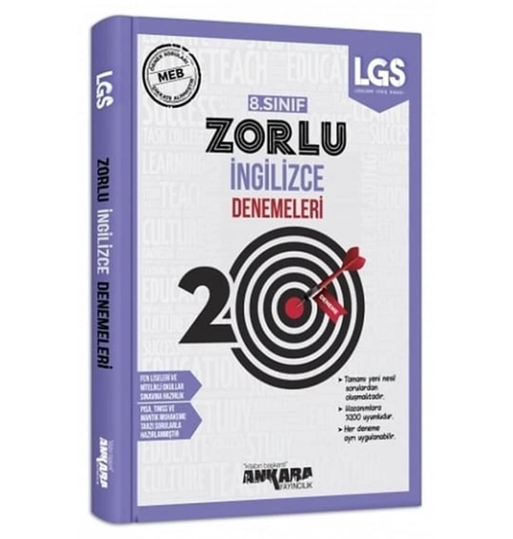 Ankara 8. Sınıf İngilizce 20 Zorlu Deneme