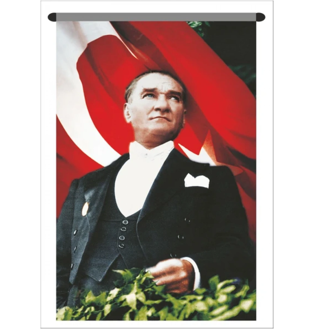 Atatürk Poster Bayrak 400X600 Raşel *