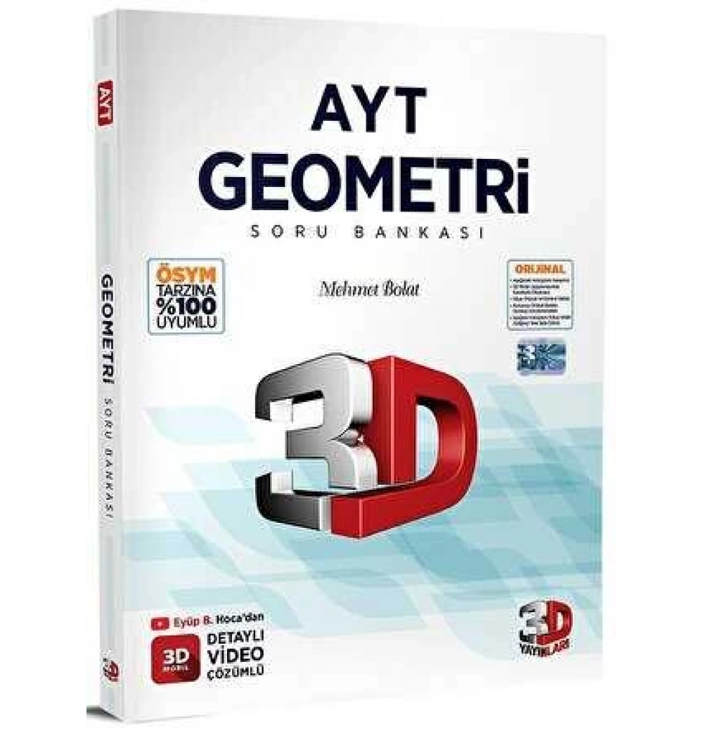 Ayt Geometri Soru Bankası 3D Yayınları