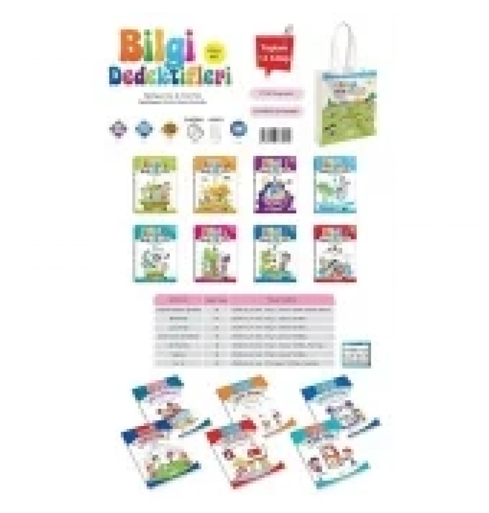 Bilgi Dedektifleri 5 Yaş Okul Öncsi Eğitimi Full Set 14 kitap İlkadım