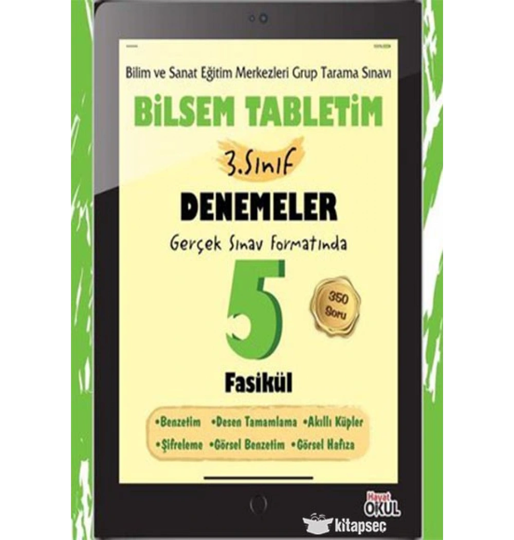 Bilsem Tabletim 3.Sınıf Denemeler 5 Fasikül Hayat Yayın