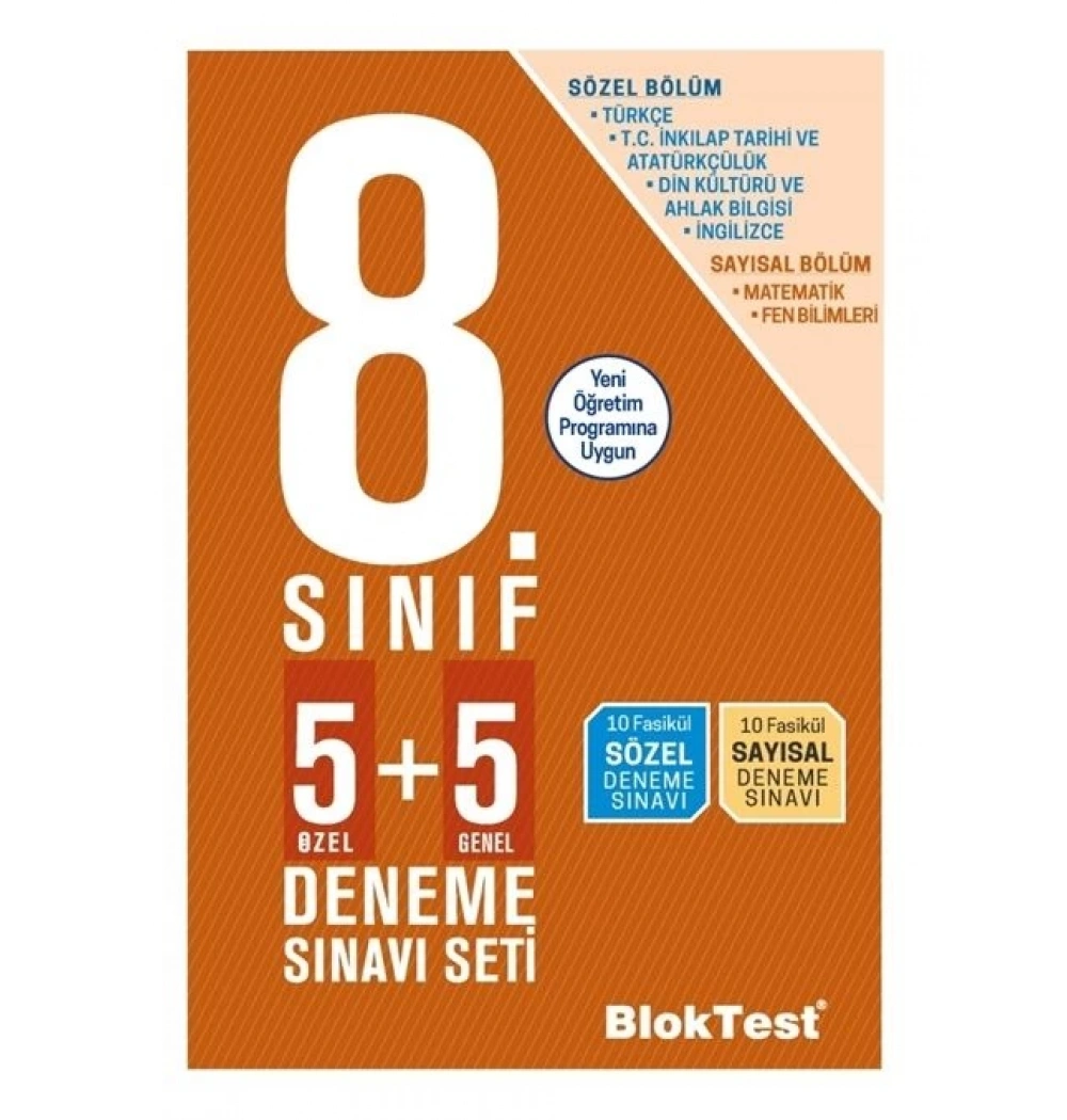 Bloktest 8.Sınıf 5+5 Deneme Sınavı