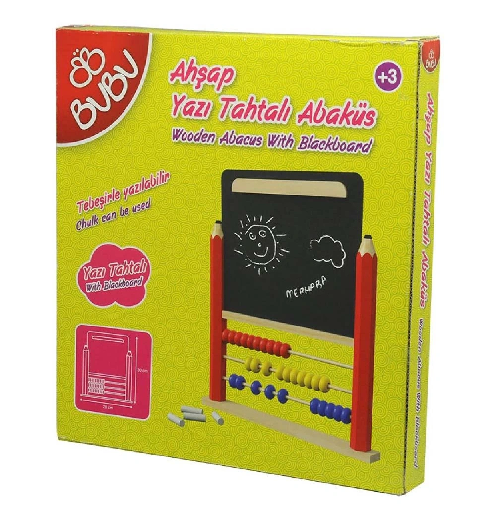 Bu-Bu Ahşap Yazı Tahtalı Abaküs Kod:Bubu-Aa0006