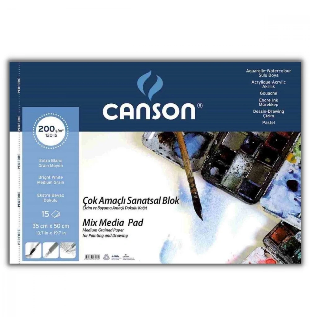 CANSON 35X50 ÇİZİM BLOK DEFTERİ 1557 - 15YP