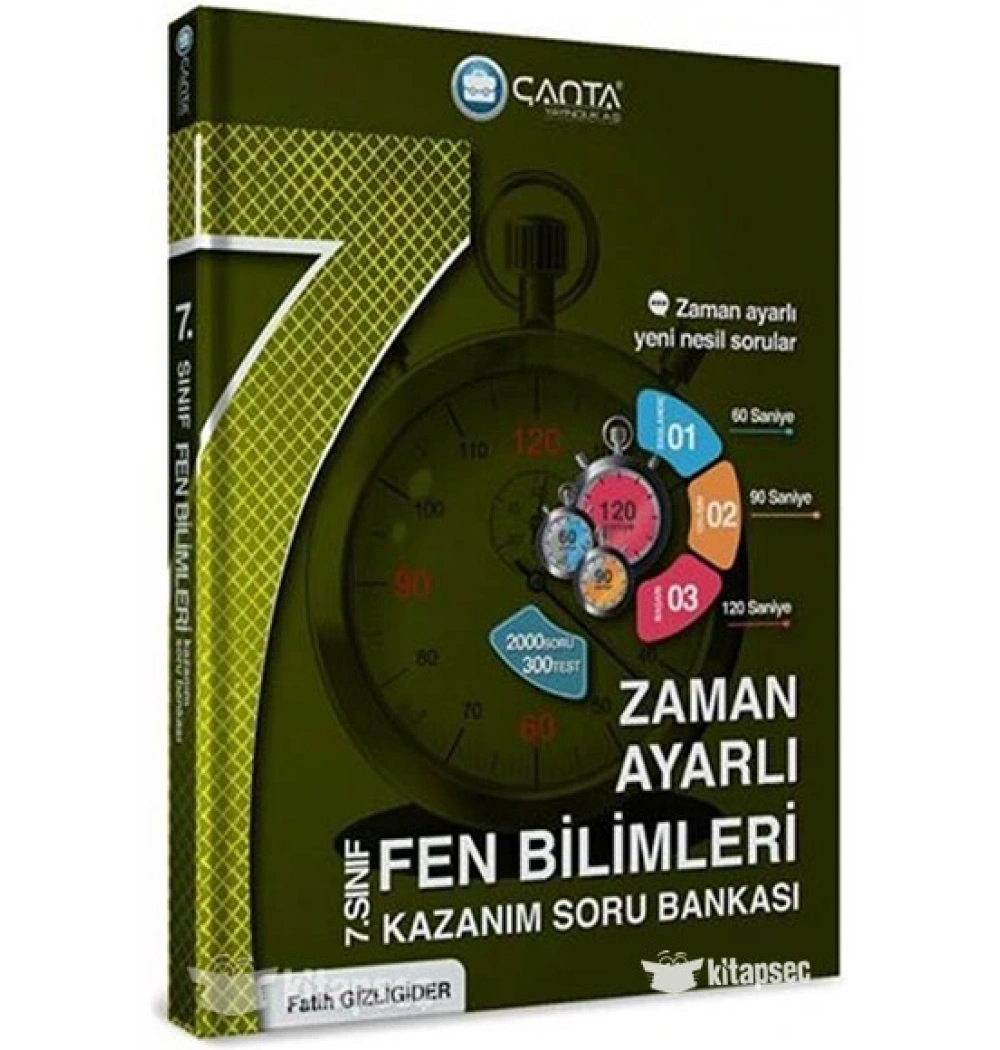 Çanta 7.Sınıf Zaman Ayarlı Fen Bilimleri Soru Bankası