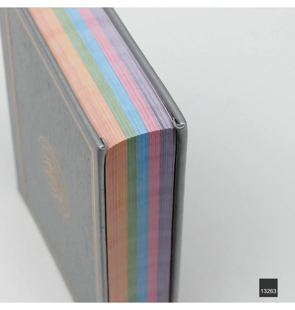 Çanta Boy Medine Hatlı Arapça Gökkuşağı Termo Deri Kuran-ı Kerim