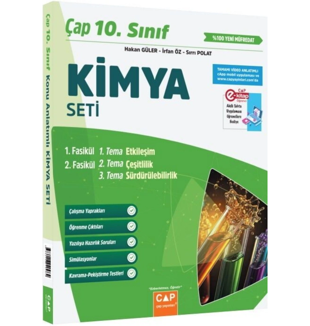 Çap 10. Sınıf Kimya Seti 2 Kitap