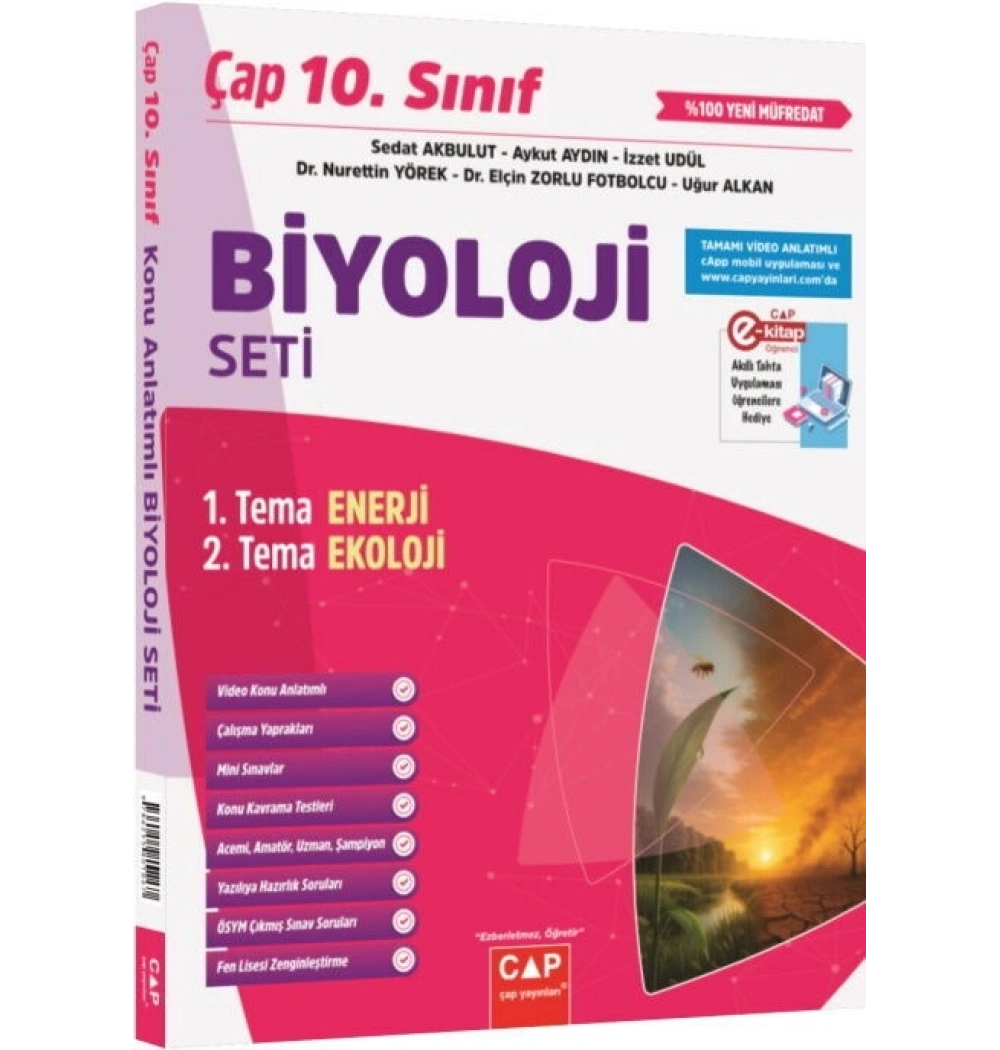 Çap 10. Sınıf Biyoloji Seti 2 Kitap