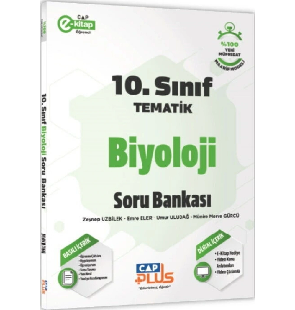 Çap 10. Sınıf Tematik Biyoloji Soru Bankası Çap Plus