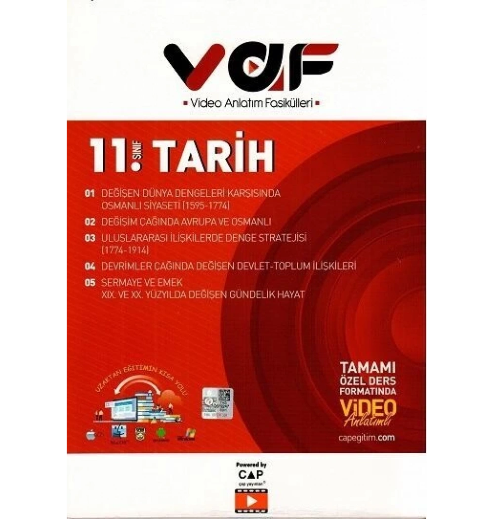Çap 11.Sınıf Tarih Video Anlatım Fasikülleri