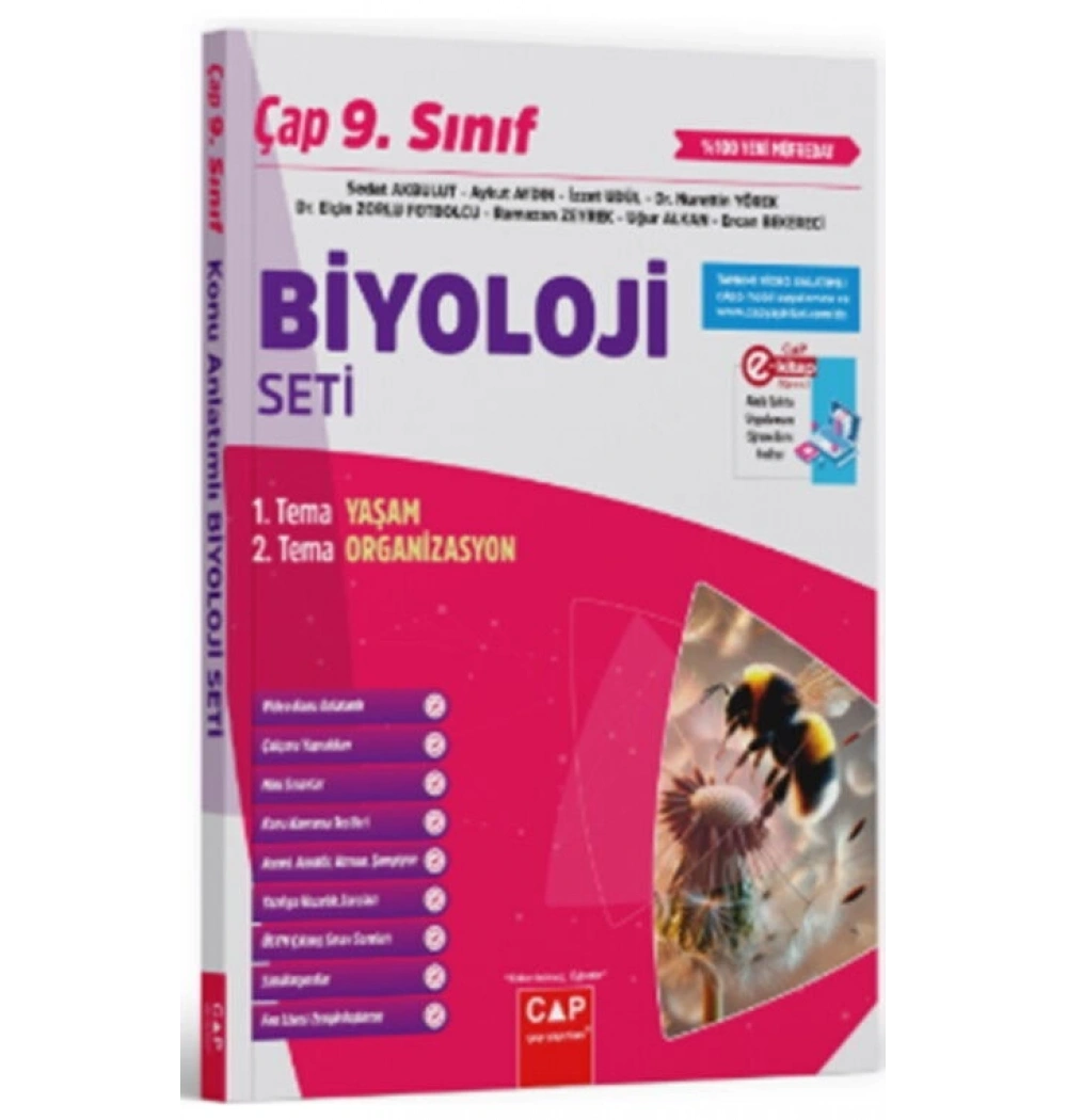 Çap 9. Sınıf Biyoloji Seti 2 Kitap