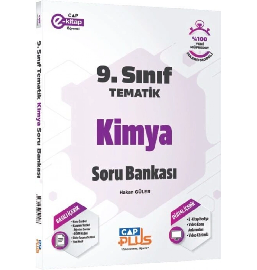 Çap 9. Sınıf Tematik Kimya Soru Bankası Çap Plus