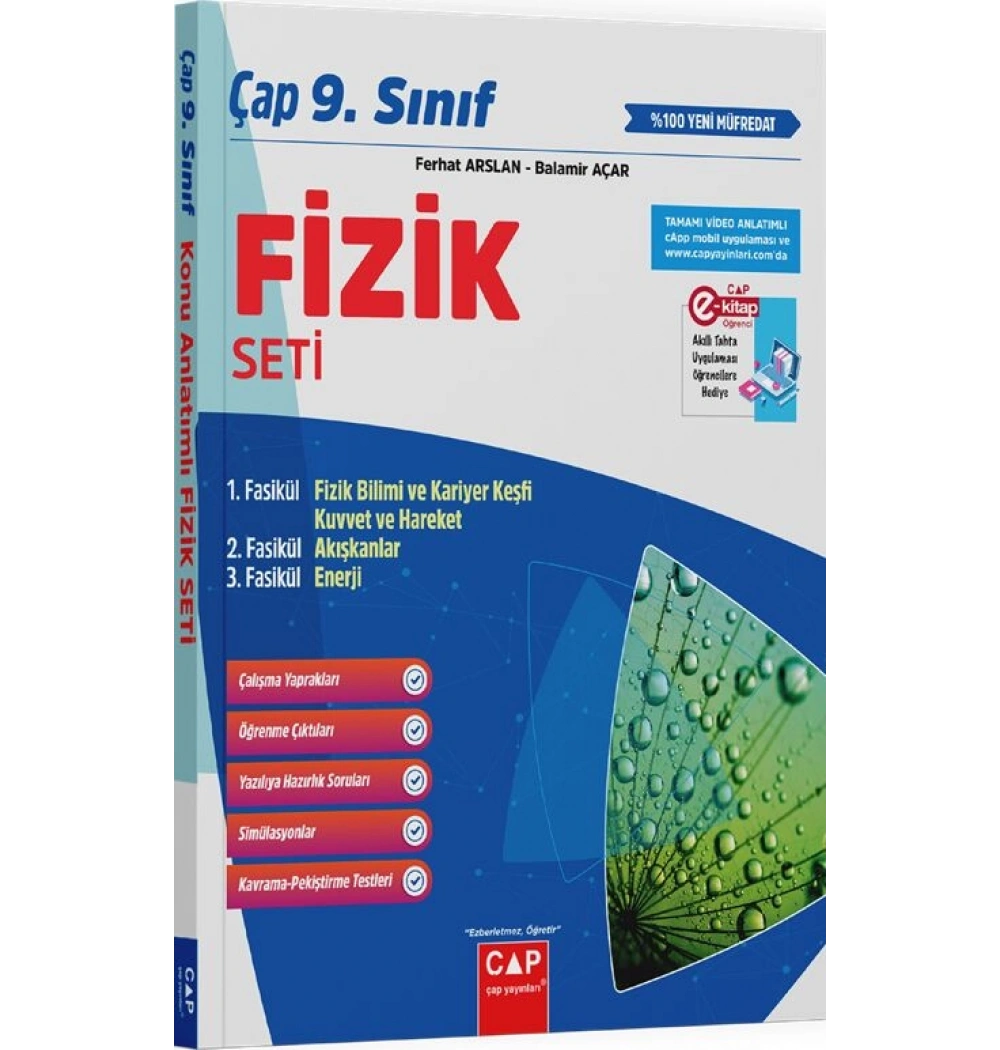 ÇAP 9.SINIF FİZİK SETİ 3 KİTAP