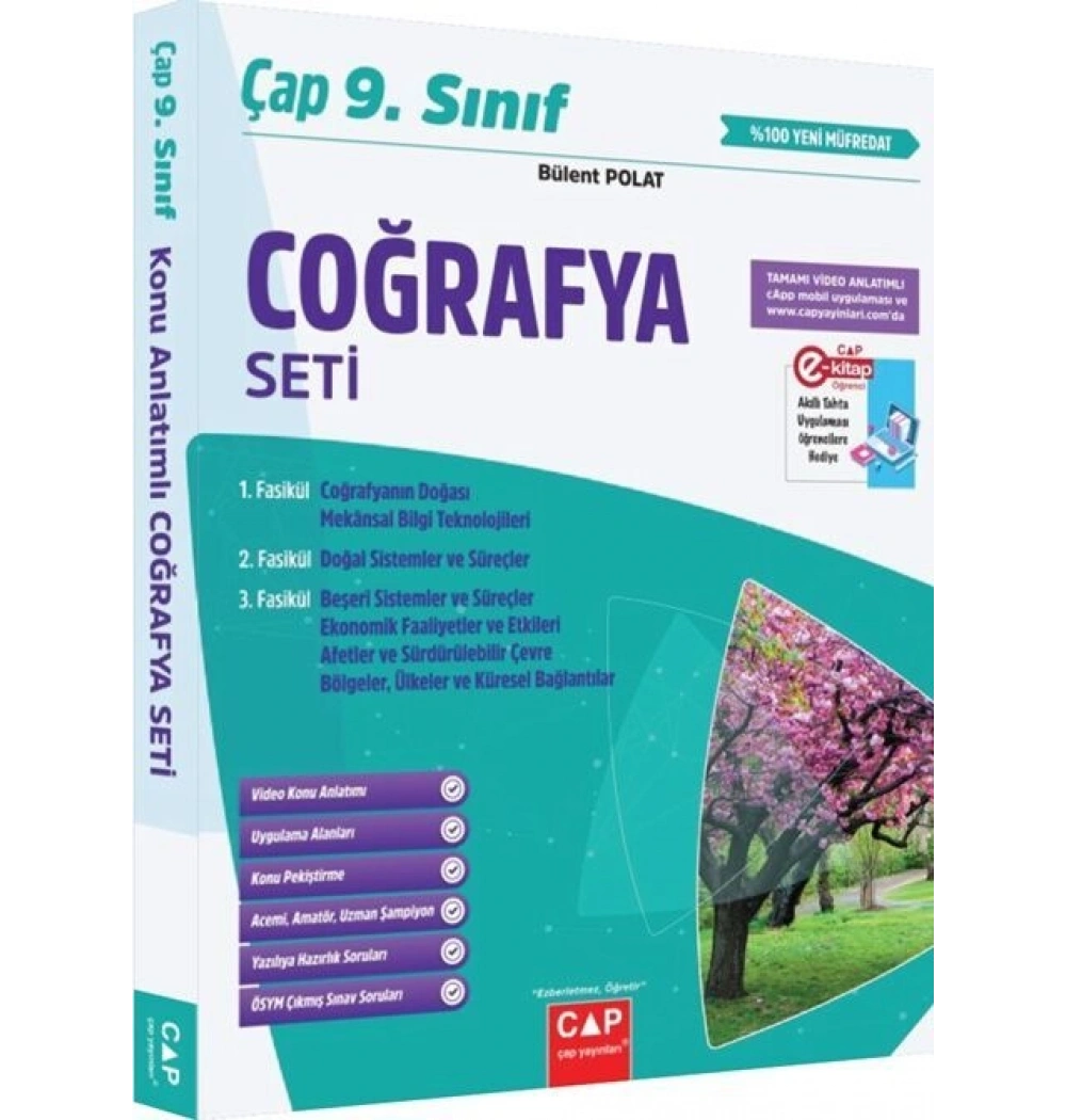 Çap 9. Sınıf Coğrafya Seti 3 Kitap