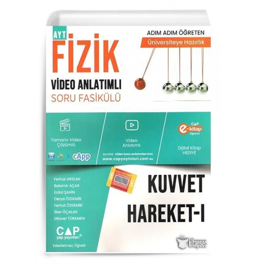 Çap Ayt Fizik Kuvvet Hareket 1 Video Anlatımlı Soru Fasikülü