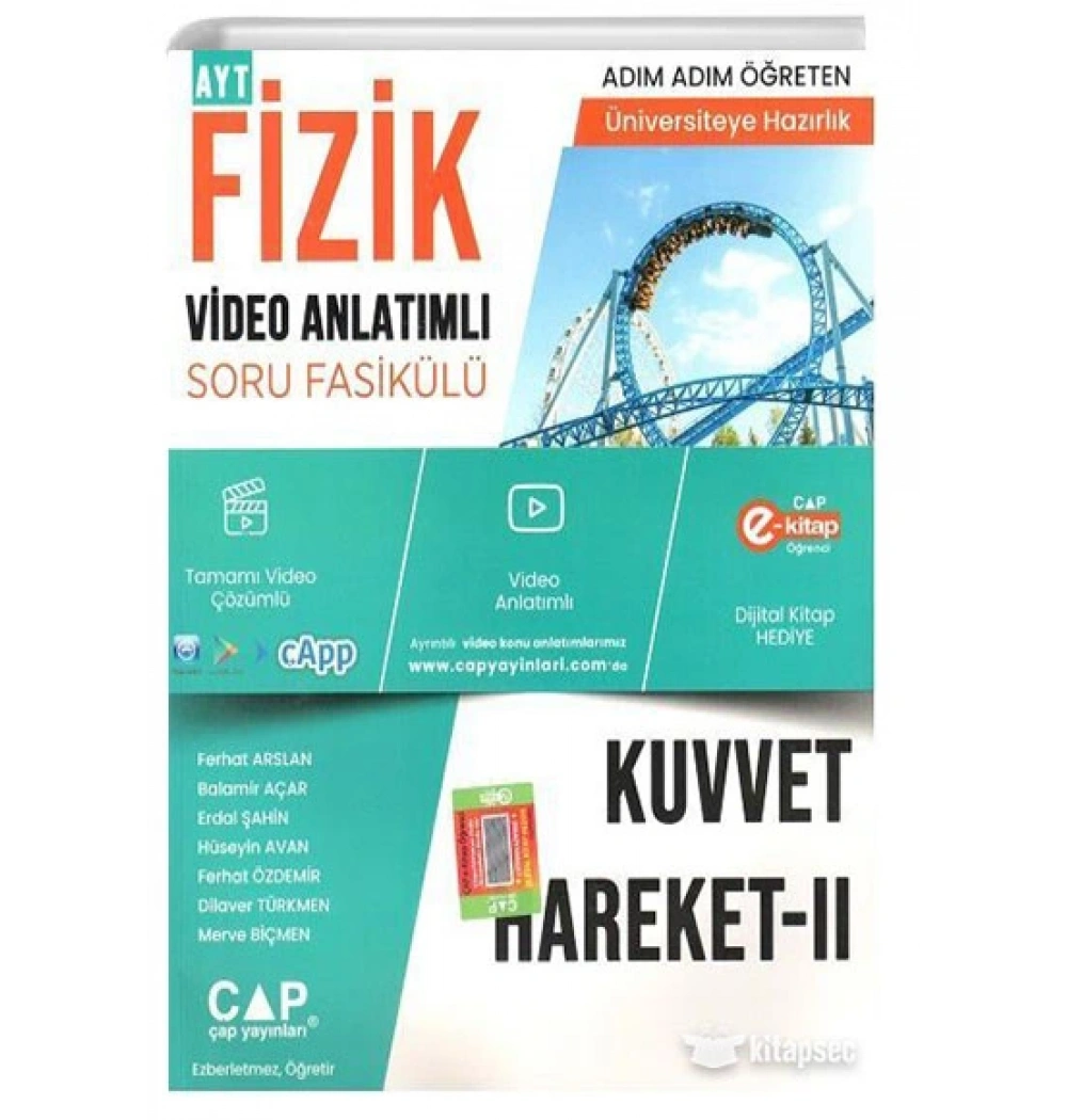 Çap Ayt Fizik Kuvvet Hareket 2 Video Anlatımlı Soru Fasikülü