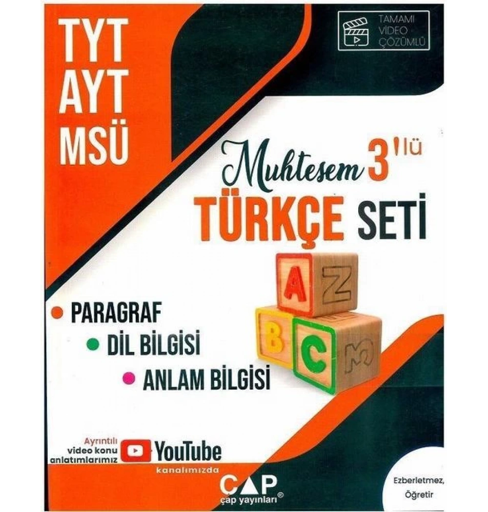Çap Tyt Ayt Msü 3 Lü Türkçe Seti