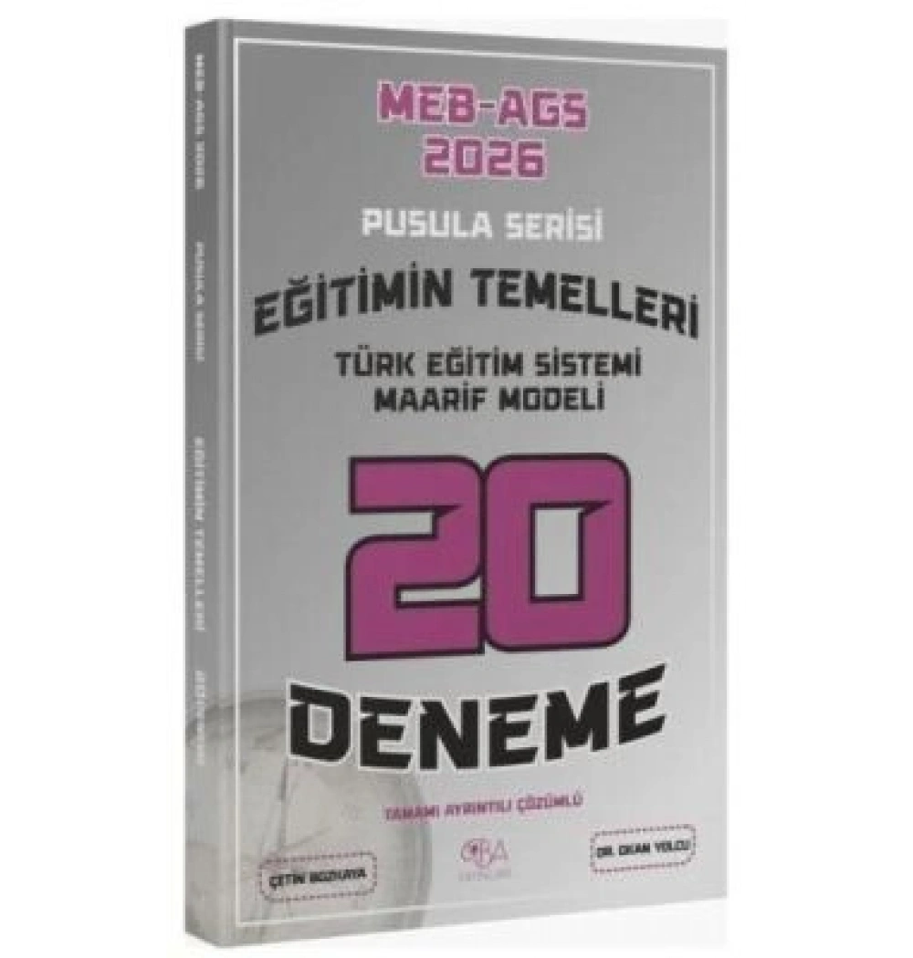 Cba Meb Ags Eğitimin Temelleri 20 Çözümlü Deneme Cba Yayın