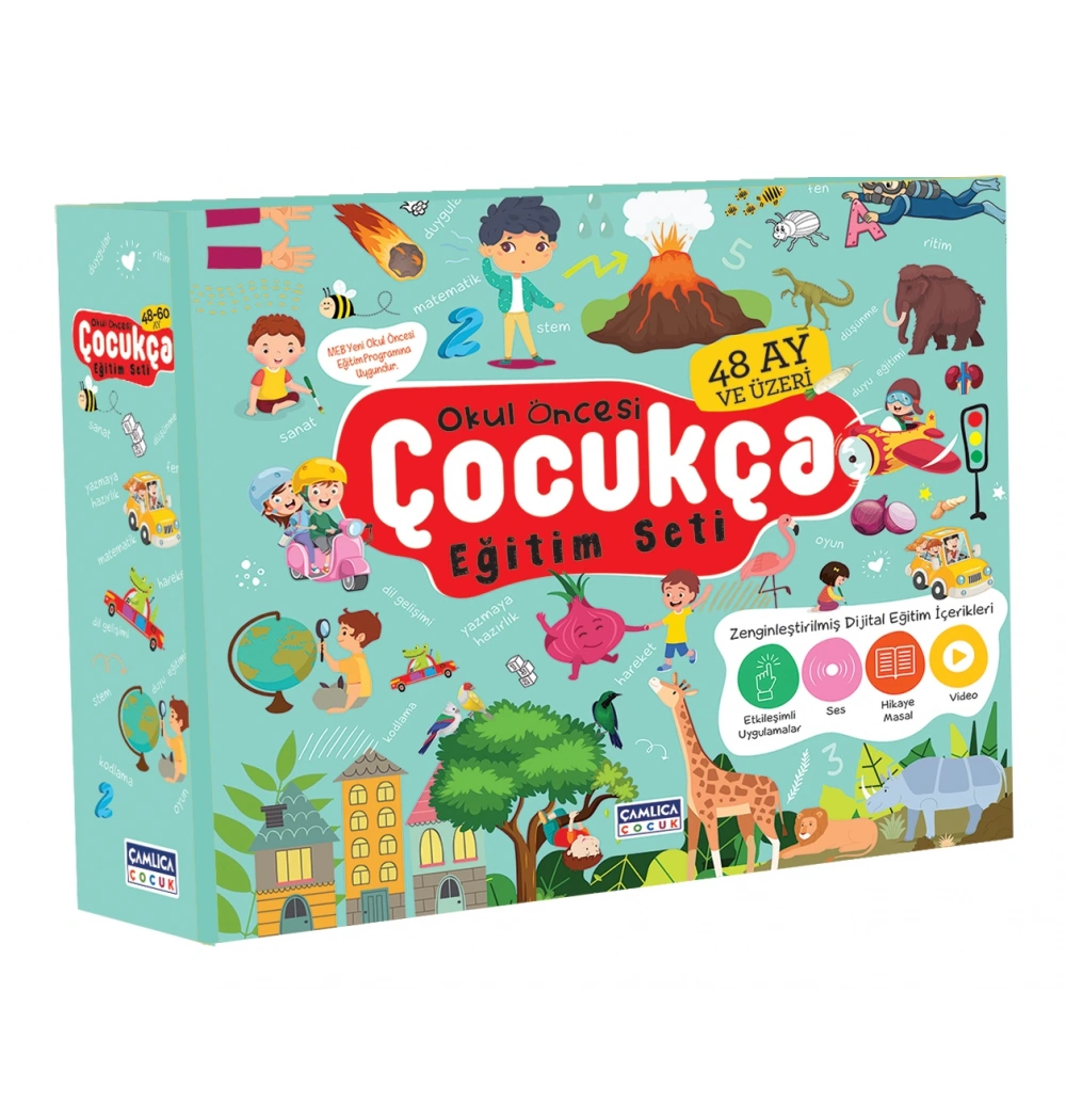 çocukça okul öncesi eğitim seti 48+ çamlıca çocuk