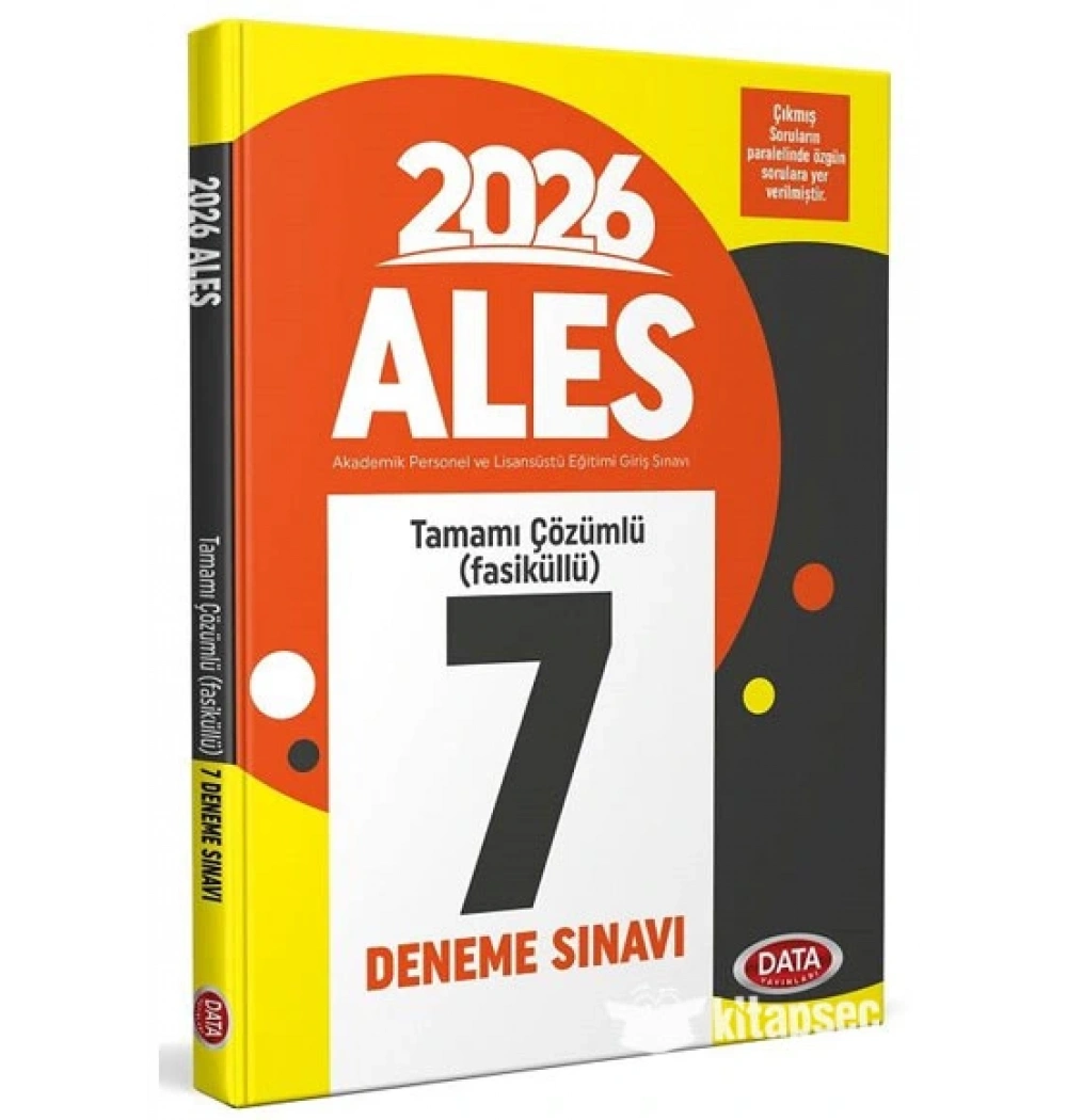 Data Ales Çözümlü 7 Deneme Sınavı