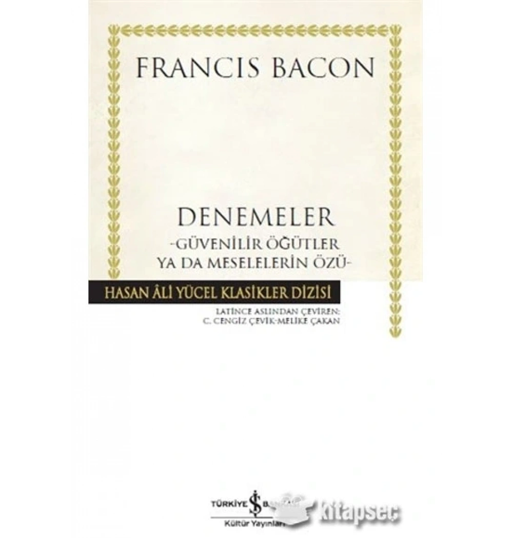 Denemeler Francıs Bacon İş Bankası