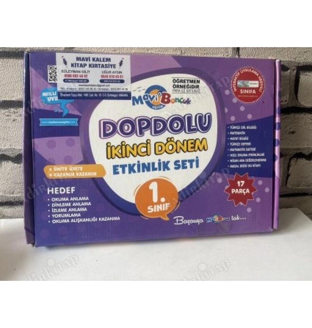 Dopdolu 1.Sınıf 2. Dönem Etkinlik Seti Mavi Boncuk