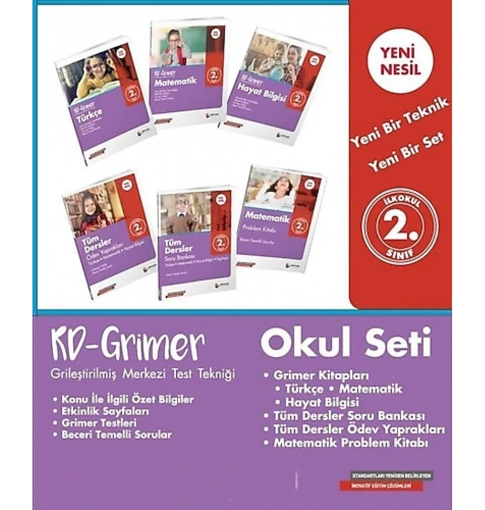 DÖRTRENK 2.SINIF RD-GRİMER OKUL SETİ 6 KİTAP