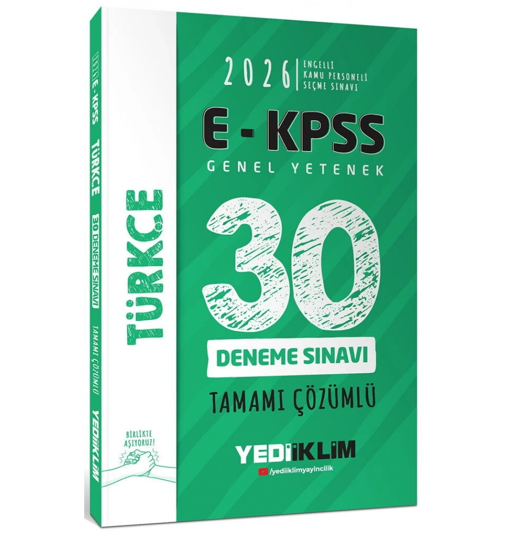 E-Kpss 2026 Gy Türkçe 30 çözümlü Deneme Yediiklim