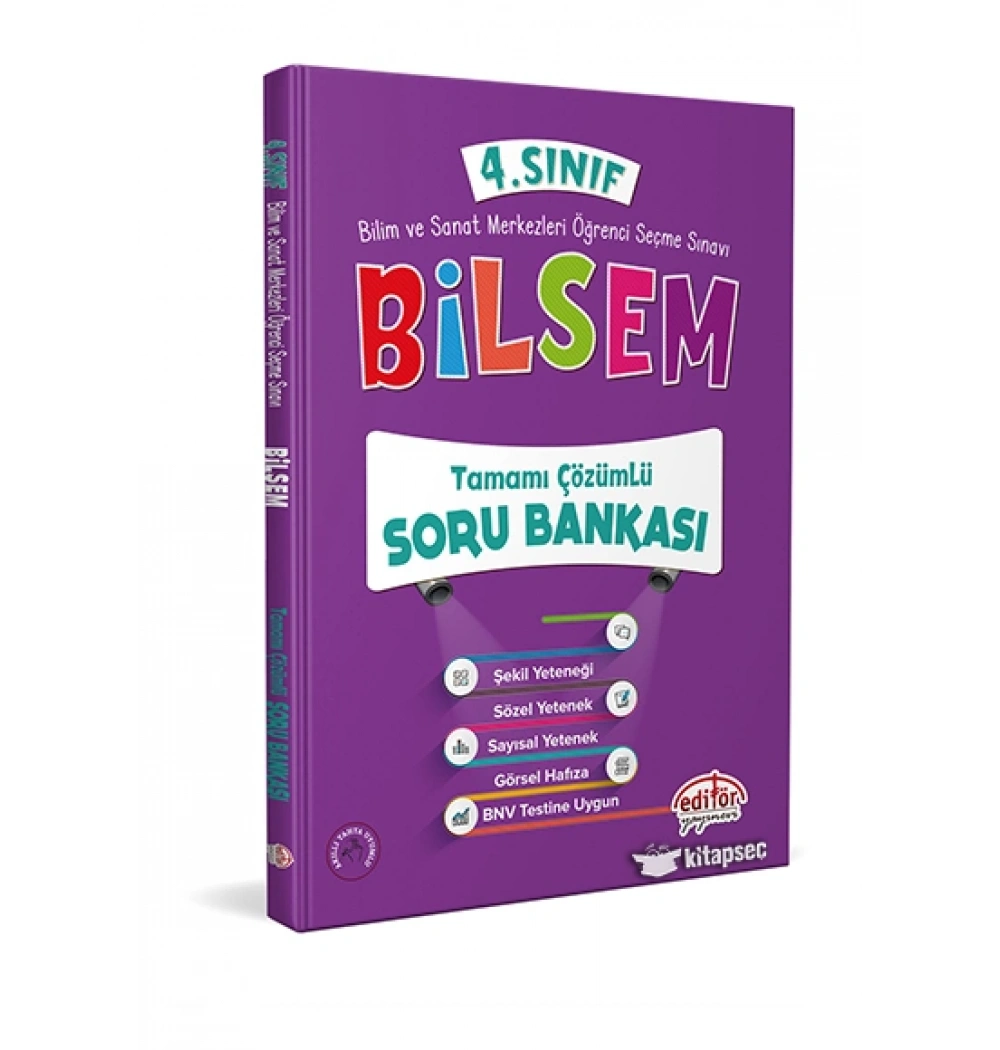 Editör 4.Sınıf Bilsem Çözümlü Soru Bankası