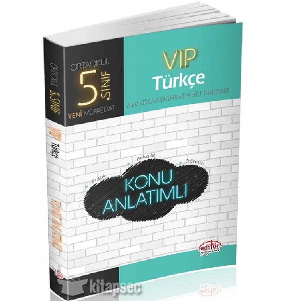 EDİTÖR 5.SINIF TÜRKÇE VİP KONU ANLATIMLI