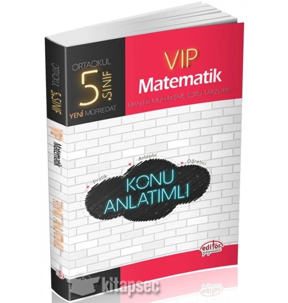 EDİTÖR 5.SINIF VİP MATEMATİK KONU ANLATIMLI