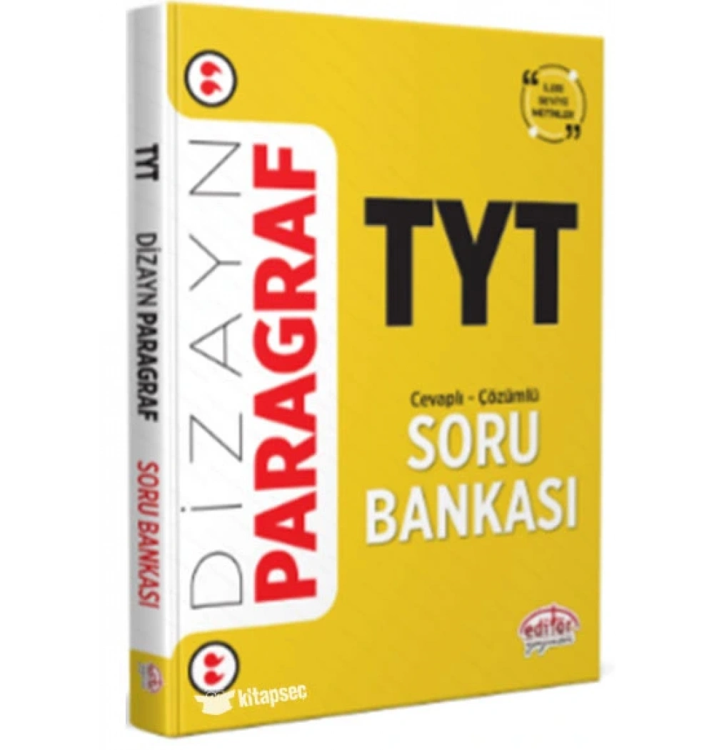 Editör Tyt Dizayn Paragraf Yeni Nesil Sorular