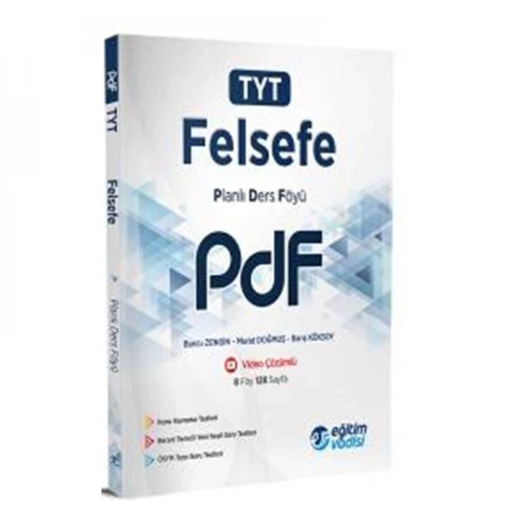 Eğitim Vadisi Tyt Felsefe Planlı Ders Föyü