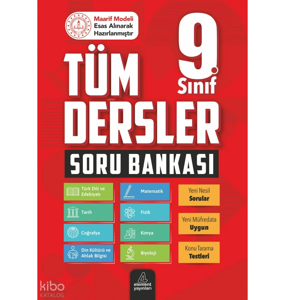 Element 9.Sınıf Tüm Dersler Soru Bankası Maarif Model