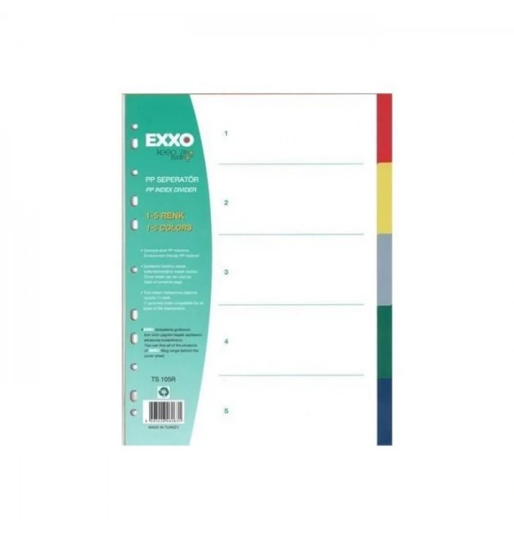 Exxo Pp Seperatör 5 Renk 50/250