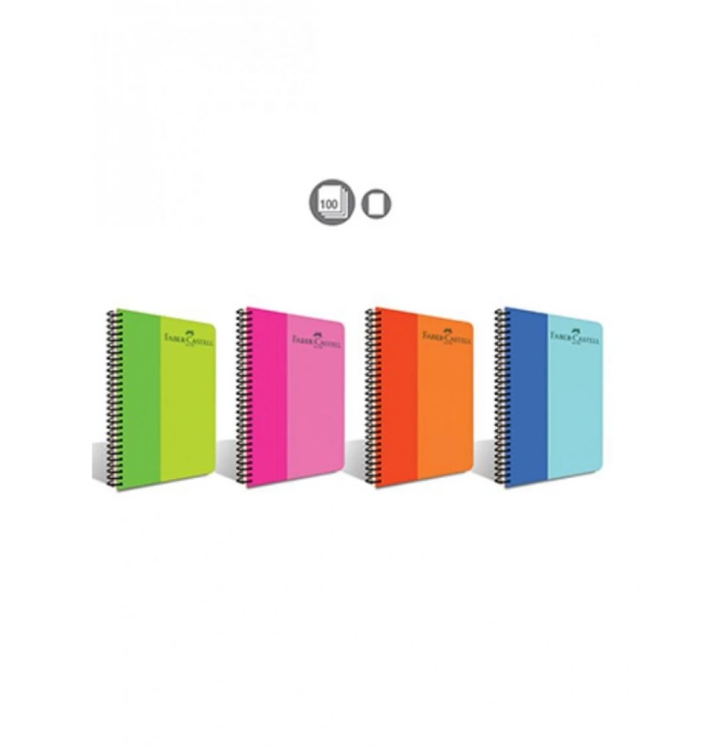 Faber Bi Color Spiralli Pp Kapak Çizgili Defter 100 Yp. 5075000130