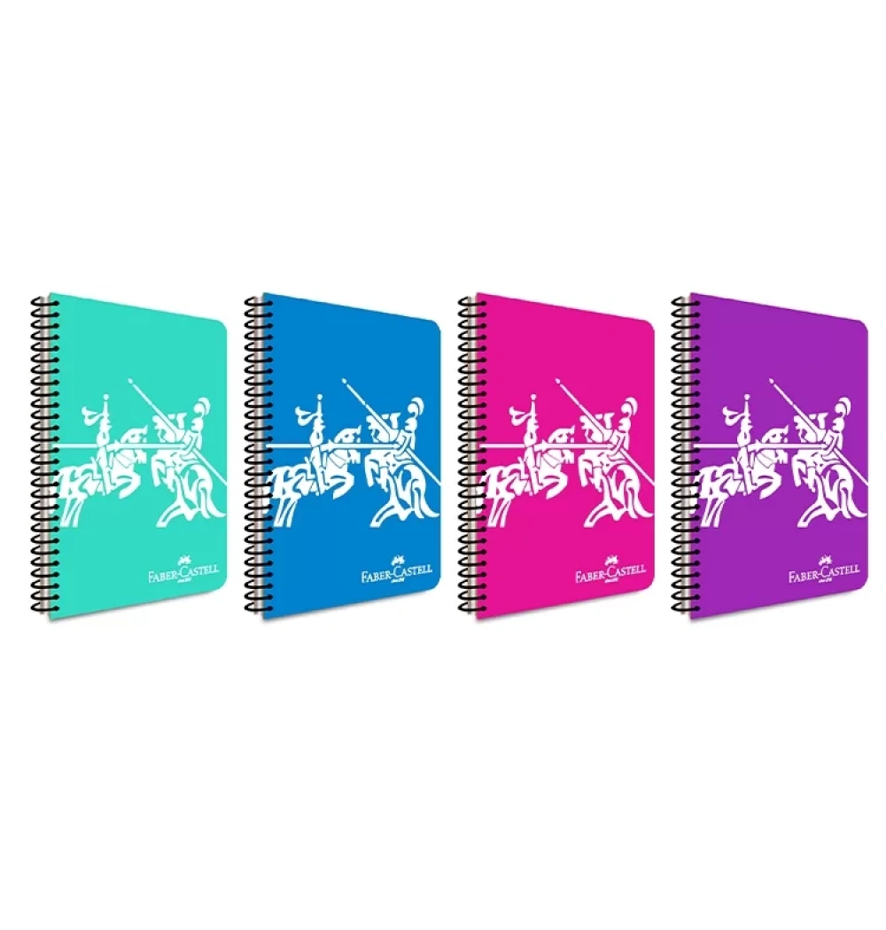 Faber Castell Defter Knights Canlı Pp Kapak Spiralli 120 Yaprak Çizgili 5075000467000
