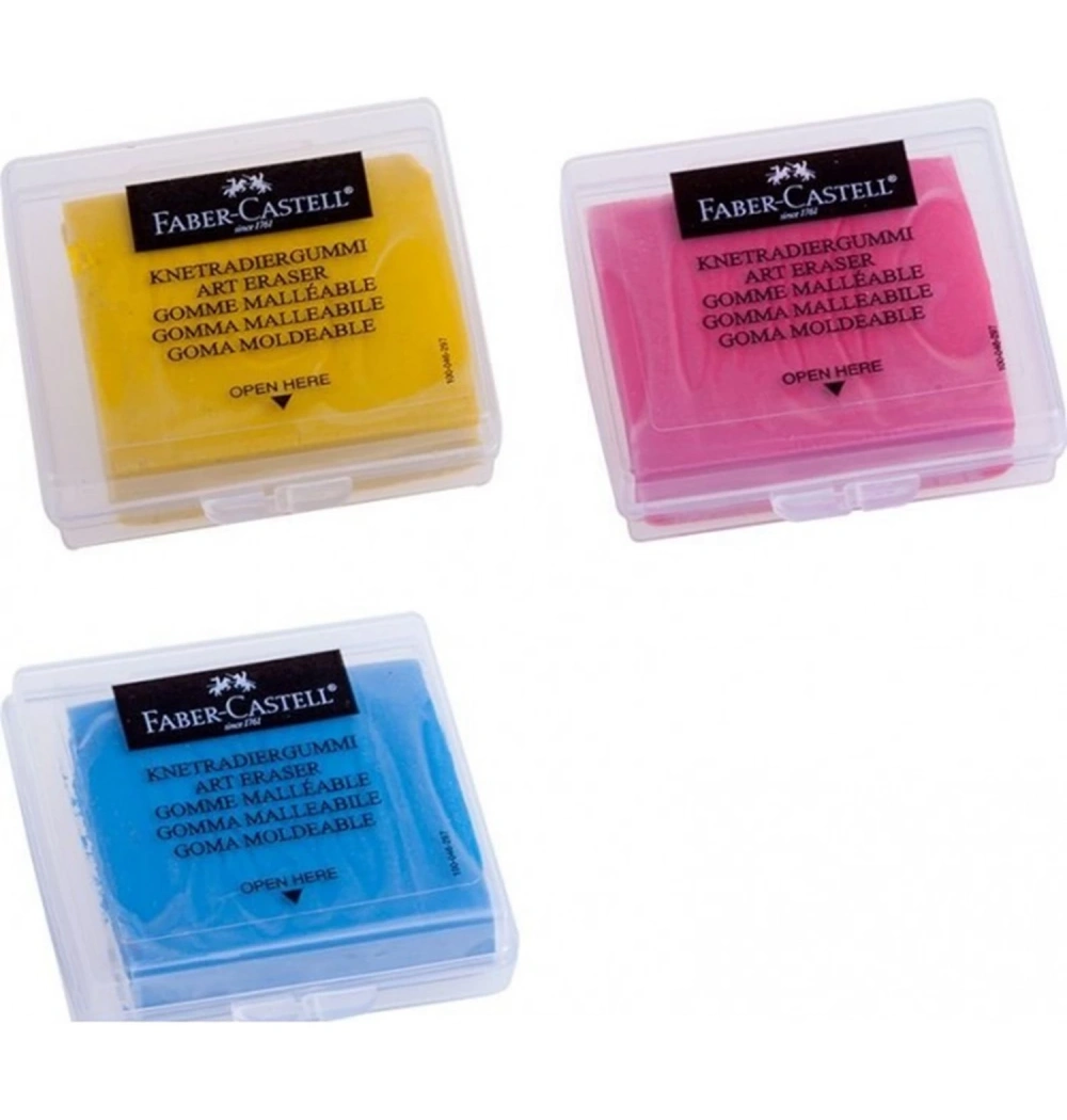 Faber Plastik Kutulu Renkli Hamur Silgi 5130127321