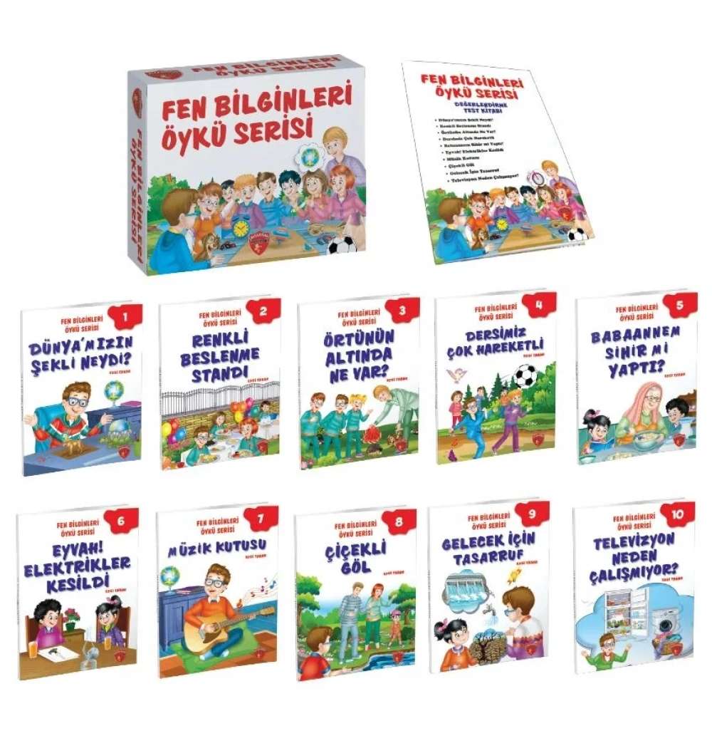 Fen Bilginleri Öykü Serisi 10 Kitap+Değerlendirme Kitapçığı Çalışkanarı