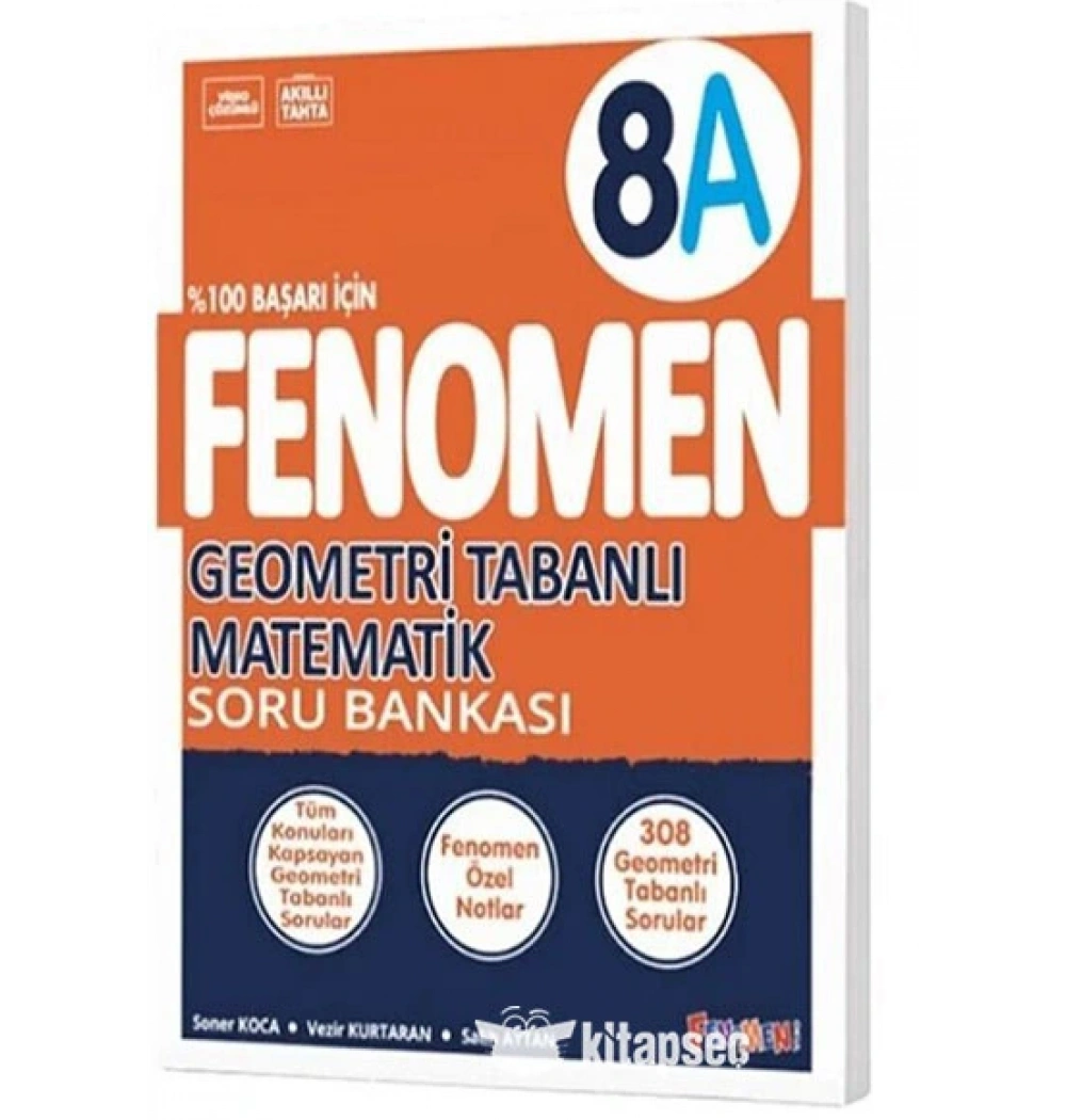 Fenomen 8.Sınıf Geometri Tabanlı Matematik Soru Bankası 8 A