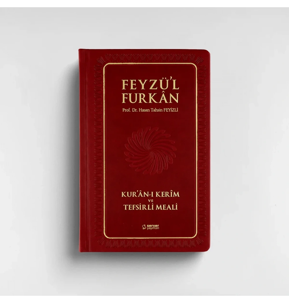 Feyzül Furkan Metinli Tefsirli Meal Orta Boy Bordo Ciltli Server