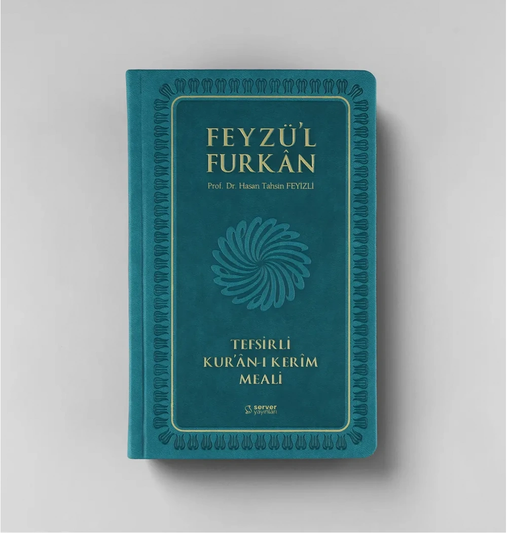 Feyzül Furkan Metinsiz Tefsirli Meal Orta Boy Turkuaz Ciltli Server